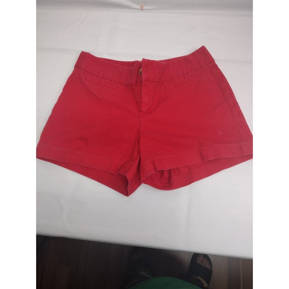 Banana Republic Women’s Size 2 Button Shorts Stretch Red